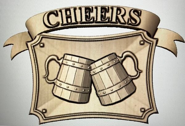 Cheers Sign STL file