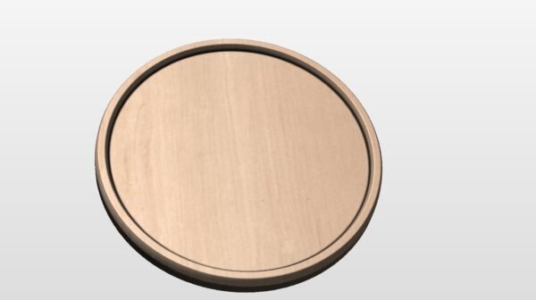 Round Flat Lid STL file