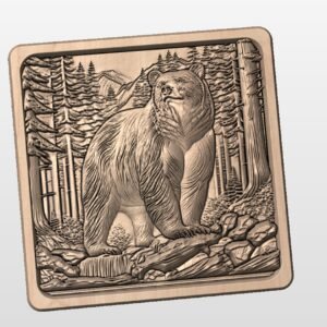 Bear Lid STL file