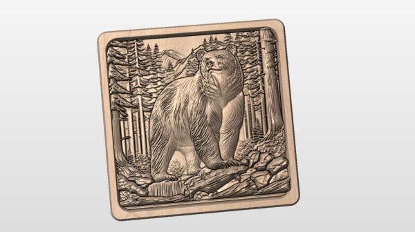 Bear Lid STL file