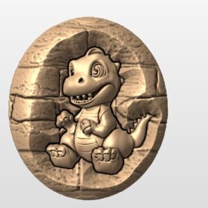 Dino in Rock STL file