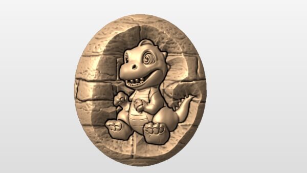 Dino in Rock STL file