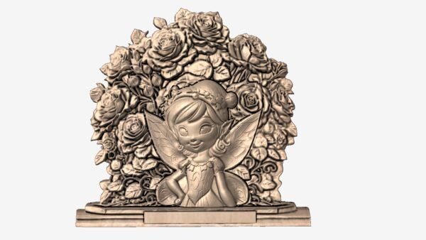 Fairy with Rose STL file