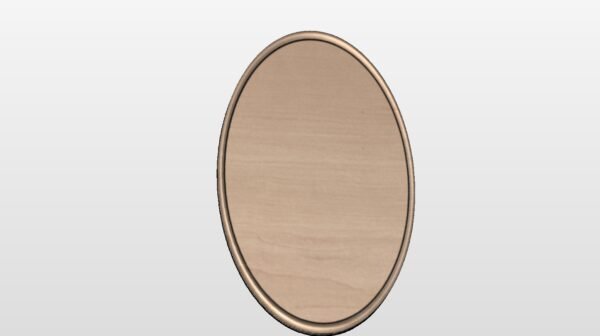 Oval Flat Lid STL file