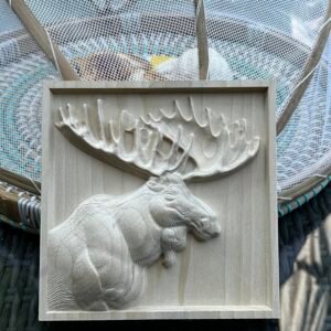 Moose in frame STL file
