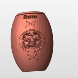 Pirate Rum Keg STL file