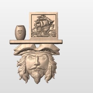 Pirate Model Baked STL file