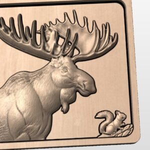 Moose and Squirrel STL file