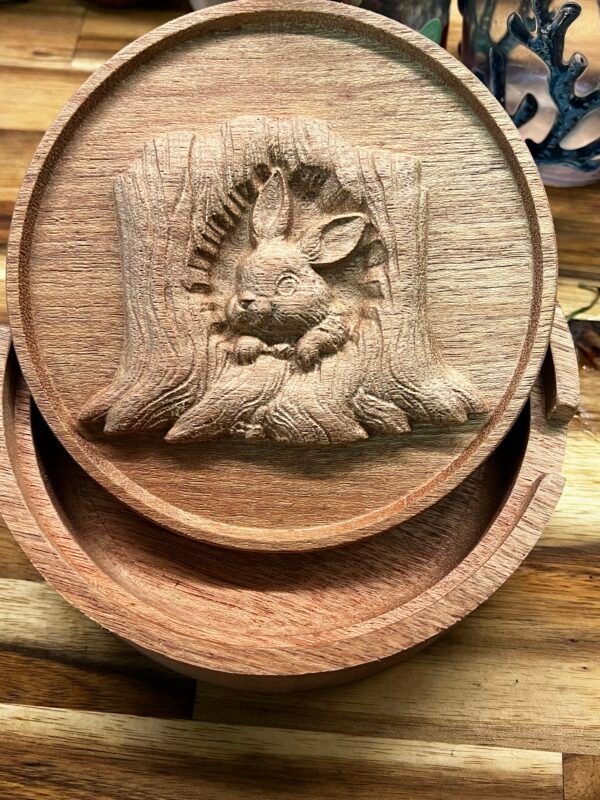Rabbit Round Lid STL file - Image 3