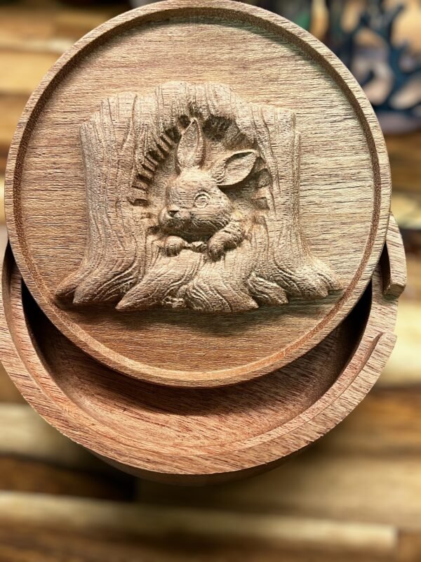 Rabbit Round Lid STL file