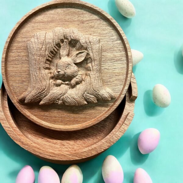 Rabbit Round Lid STL file - Image 2
