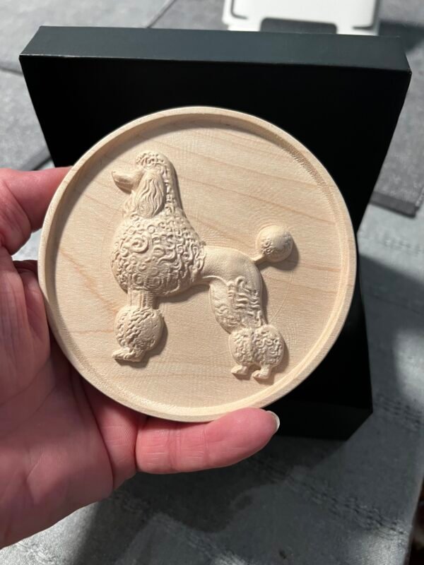 Poodle Round STL file - Image 3