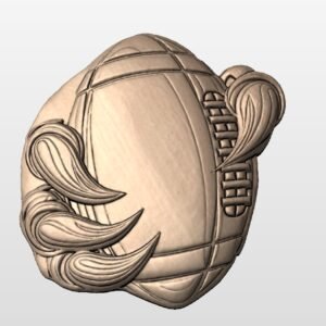 Football in Eagles claws STL file