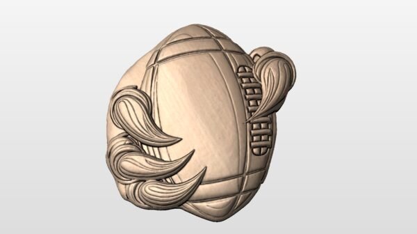 Football in Eagles claws STL file
