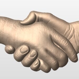 Hands Shaking STL file