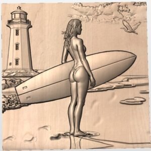 High Res Surfer Girl 1 STL file