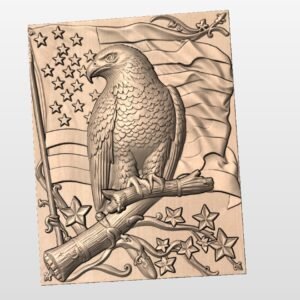 High Res American Bald Eagle 1 STL file