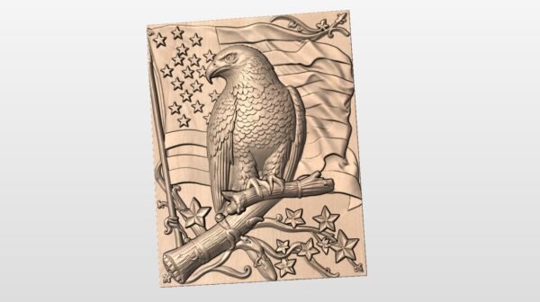 High Res American Bald Eagle 1 STL file