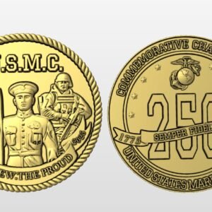 USMC Challenge Coin STL file