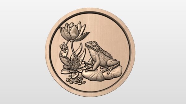 Frog 5.5 Radius in Round Frame STL file