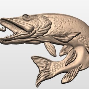 Pike Fish STL file