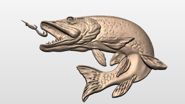 Pike Fish STL file