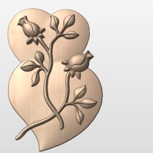 Hearts and Roses STL file