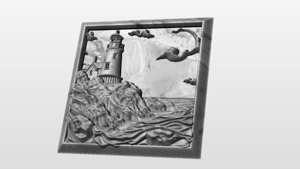 Lighthouse Scene STL file - Image 3