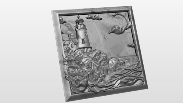 Lighthouse Scene STL file - Image 2
