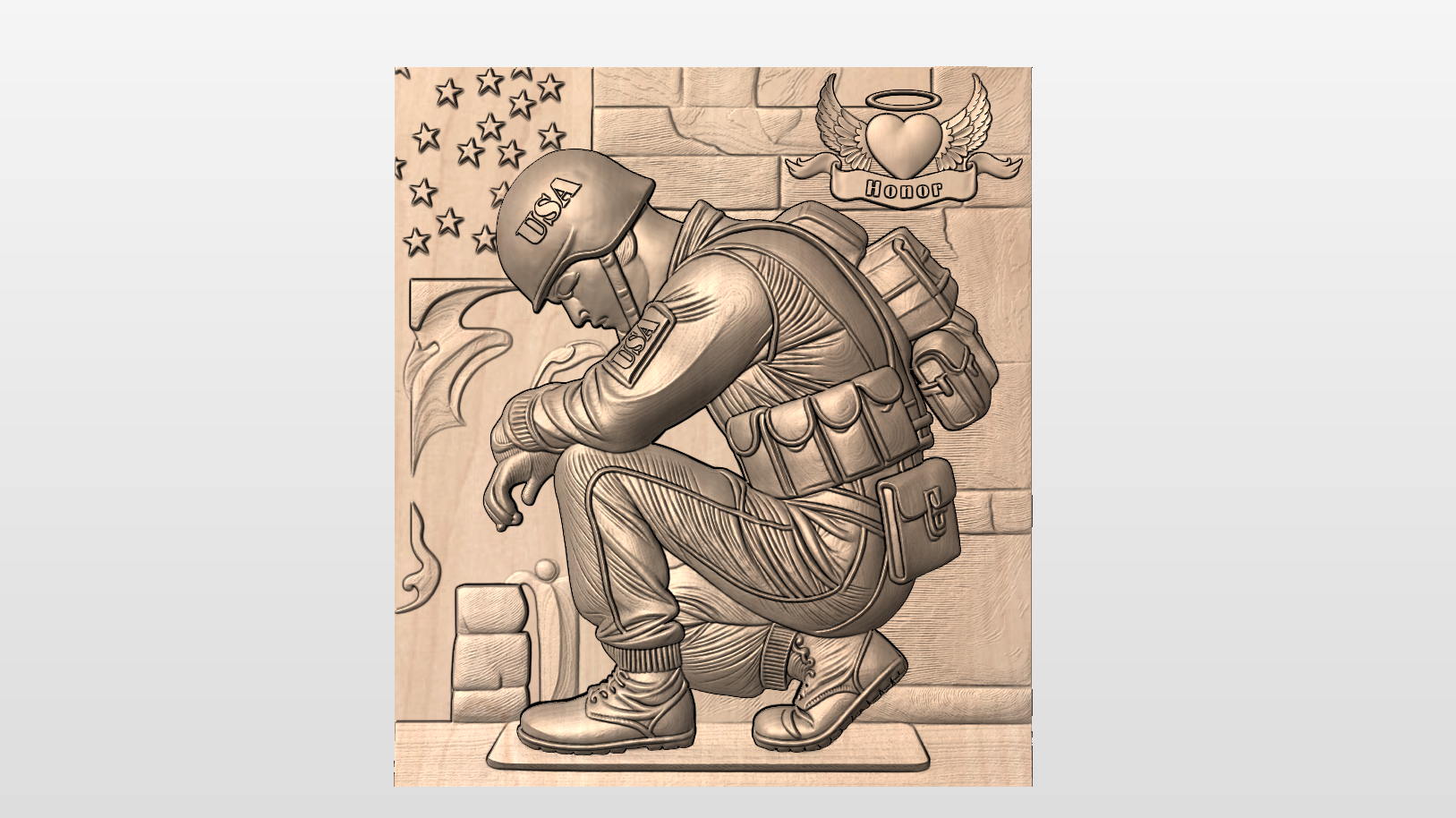 Memorial Day Soldier STL file