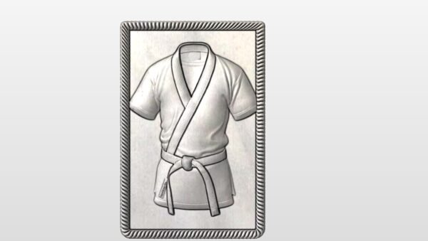 TKD Uniform in a Rope frame STL file