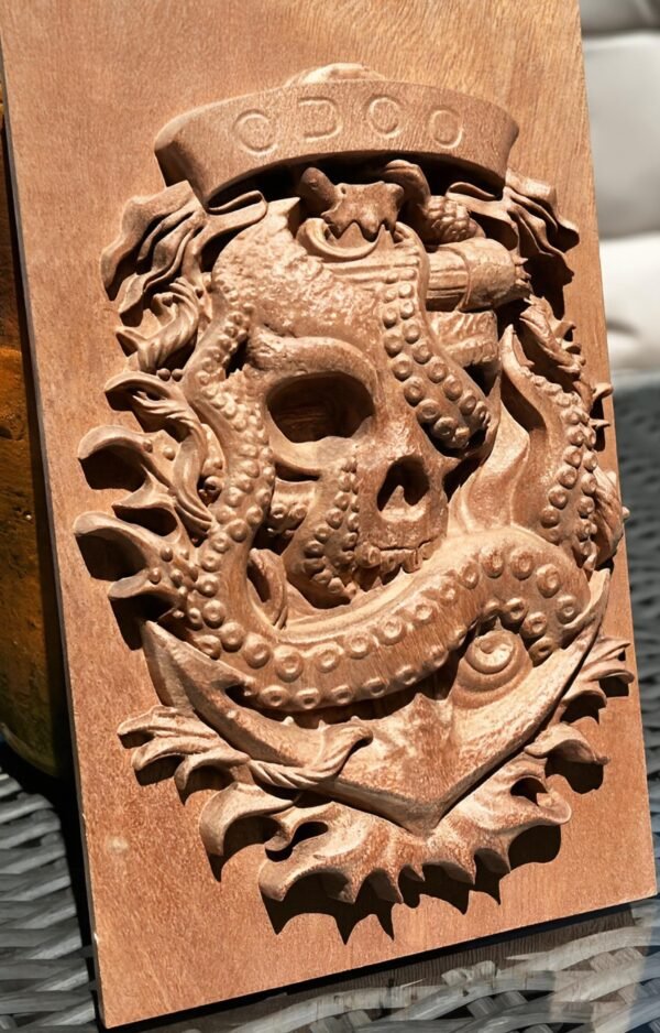 Skull and Anchor STL File - Image 3