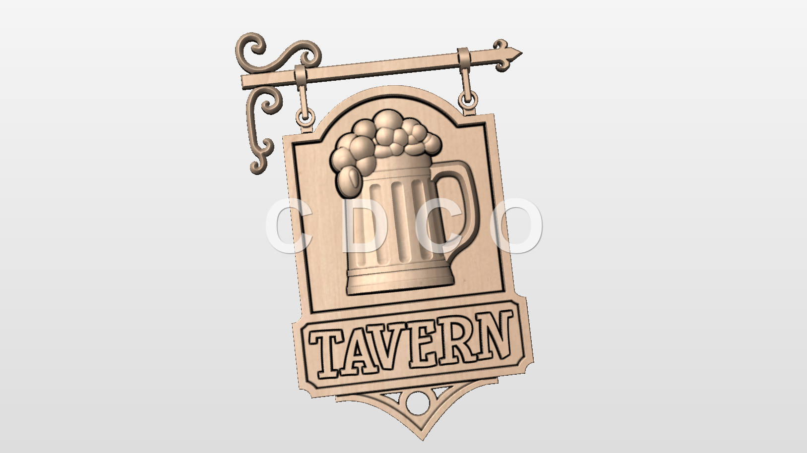 Tavern Sign with Text file