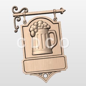 Tavern Sign Template STL file
