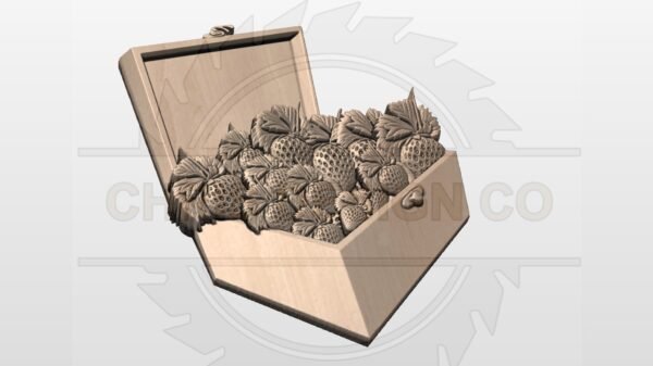 Strawberries in a box STL File - Image 3