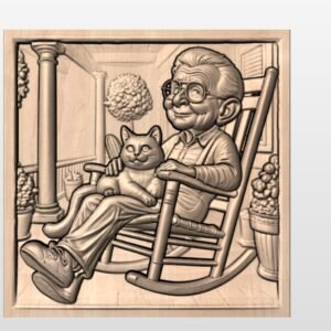 "Man sitting on porch" STL File