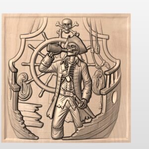 "Pirate drinking rum" STL File