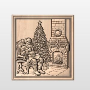 "Santa in frame" STL File