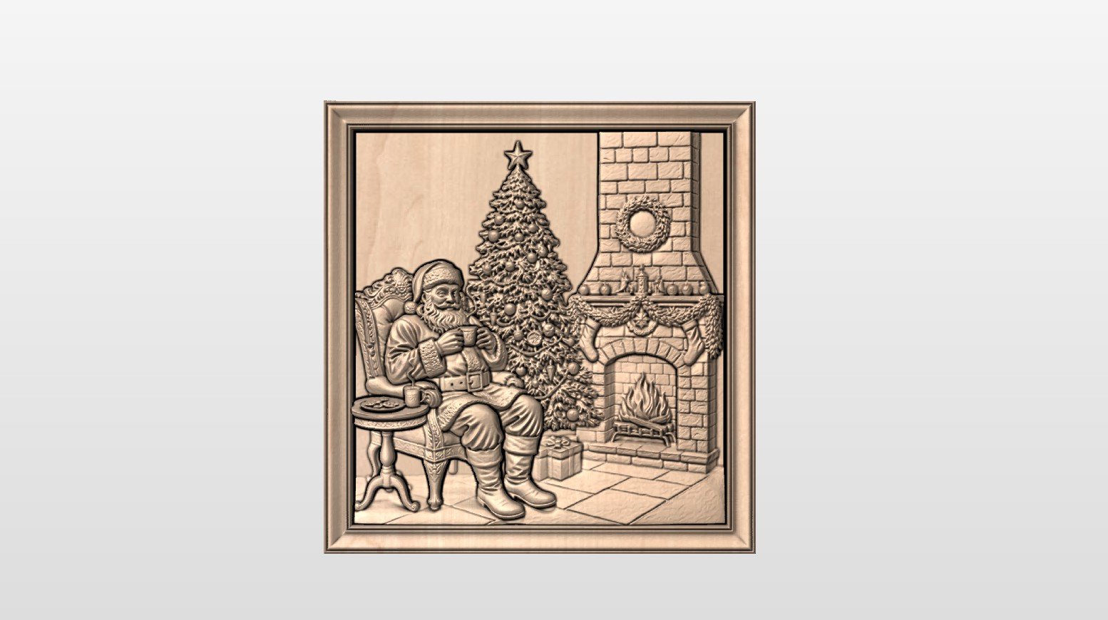 “Santa in frame” STL File