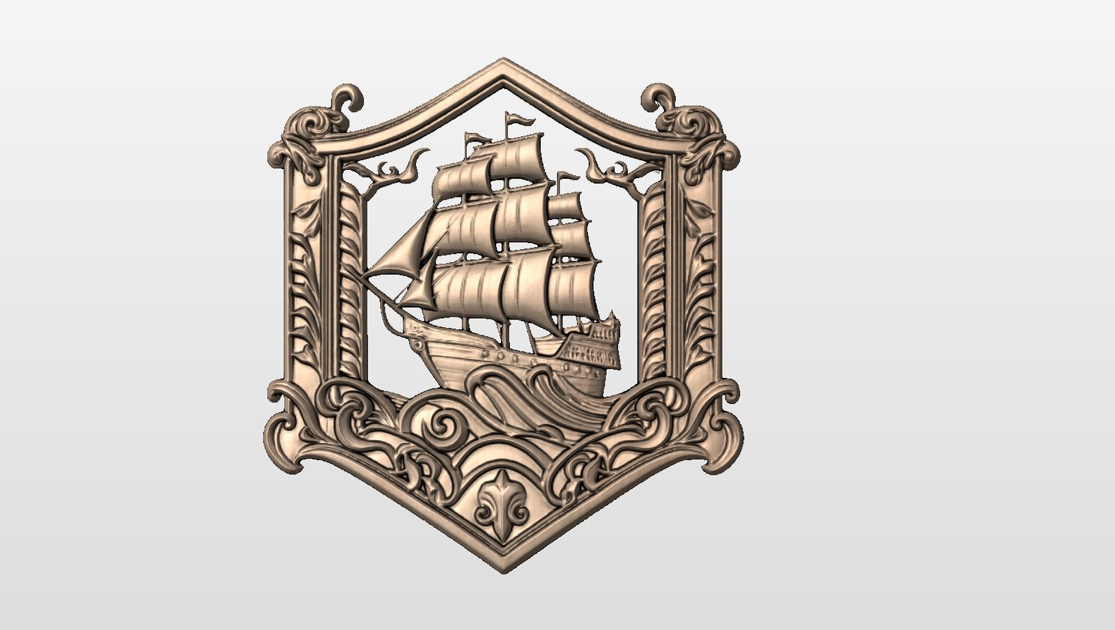 “Tall ship in frame” STL File