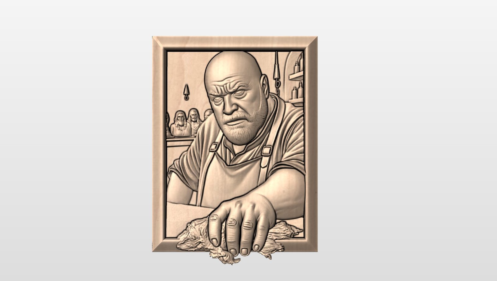 “Barkeep in frame” STL File