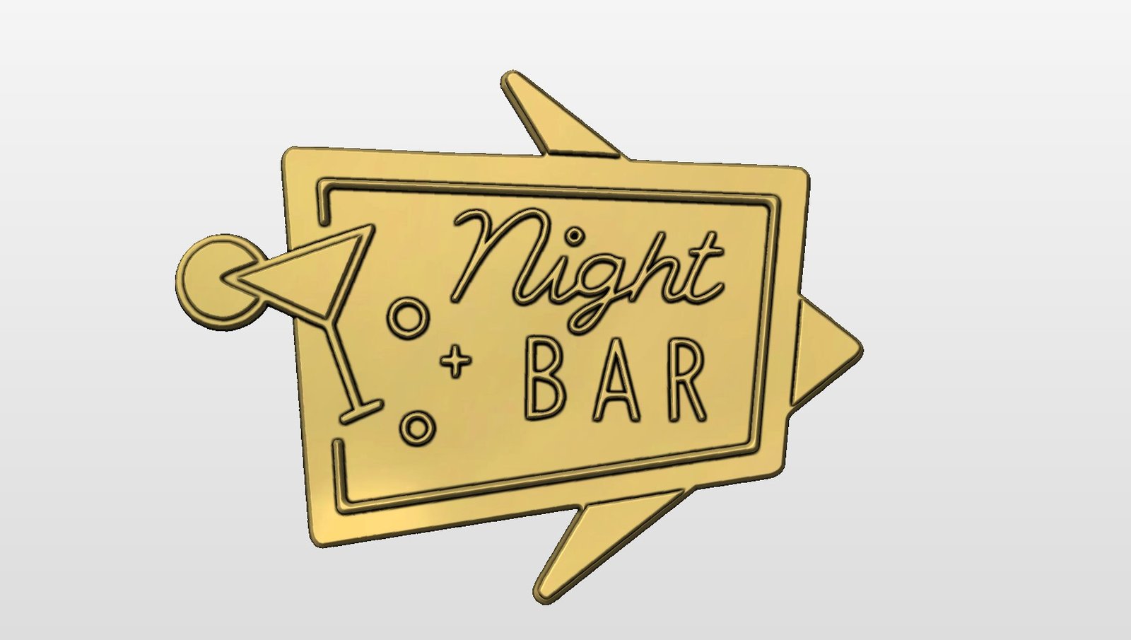 “Night Bar Sign” STL File