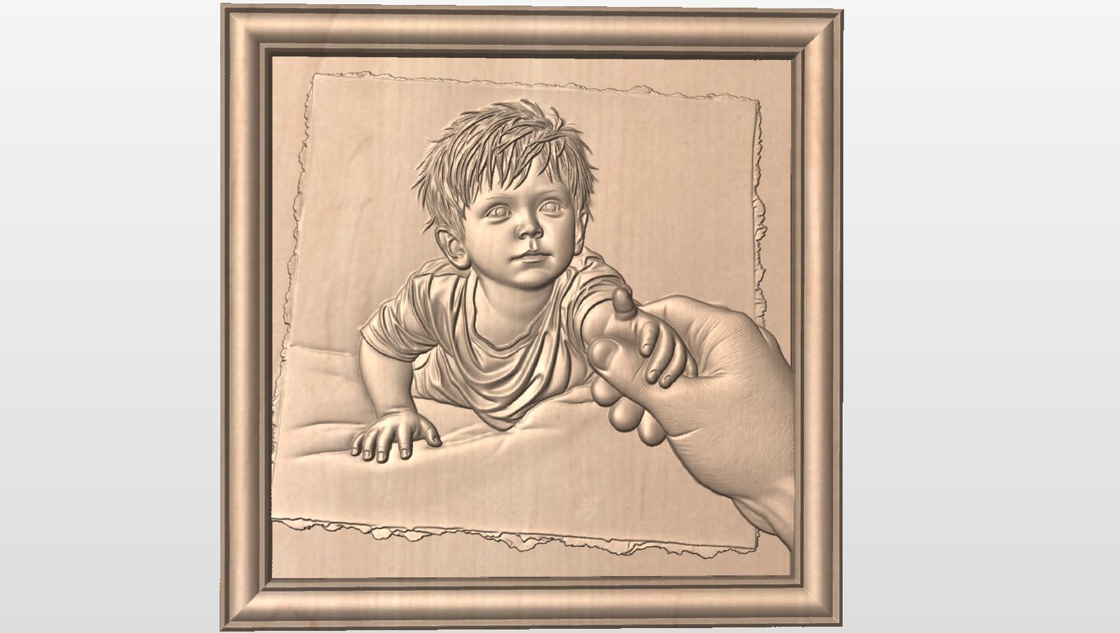 “Son and Father in frame” STL File