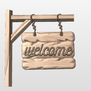 "Western Welcome Sign" STL File