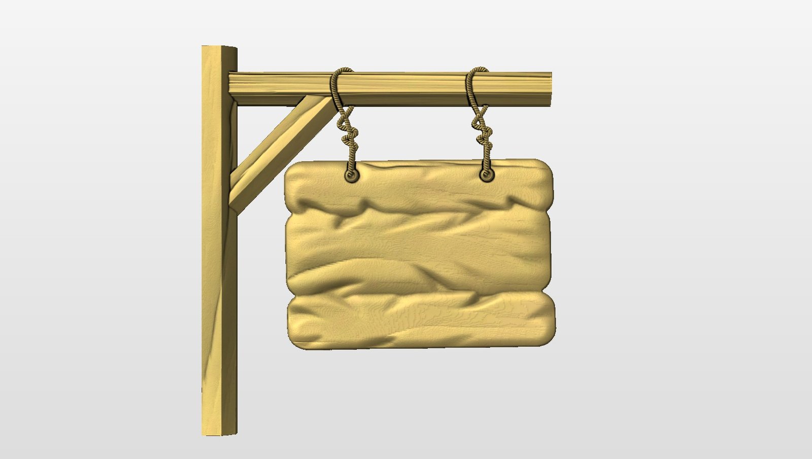 “Western Blank Sign” STL File