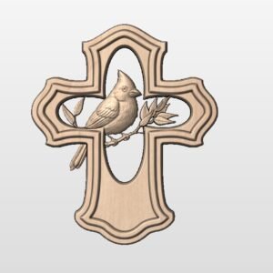 "Cardinal in cross" STL File