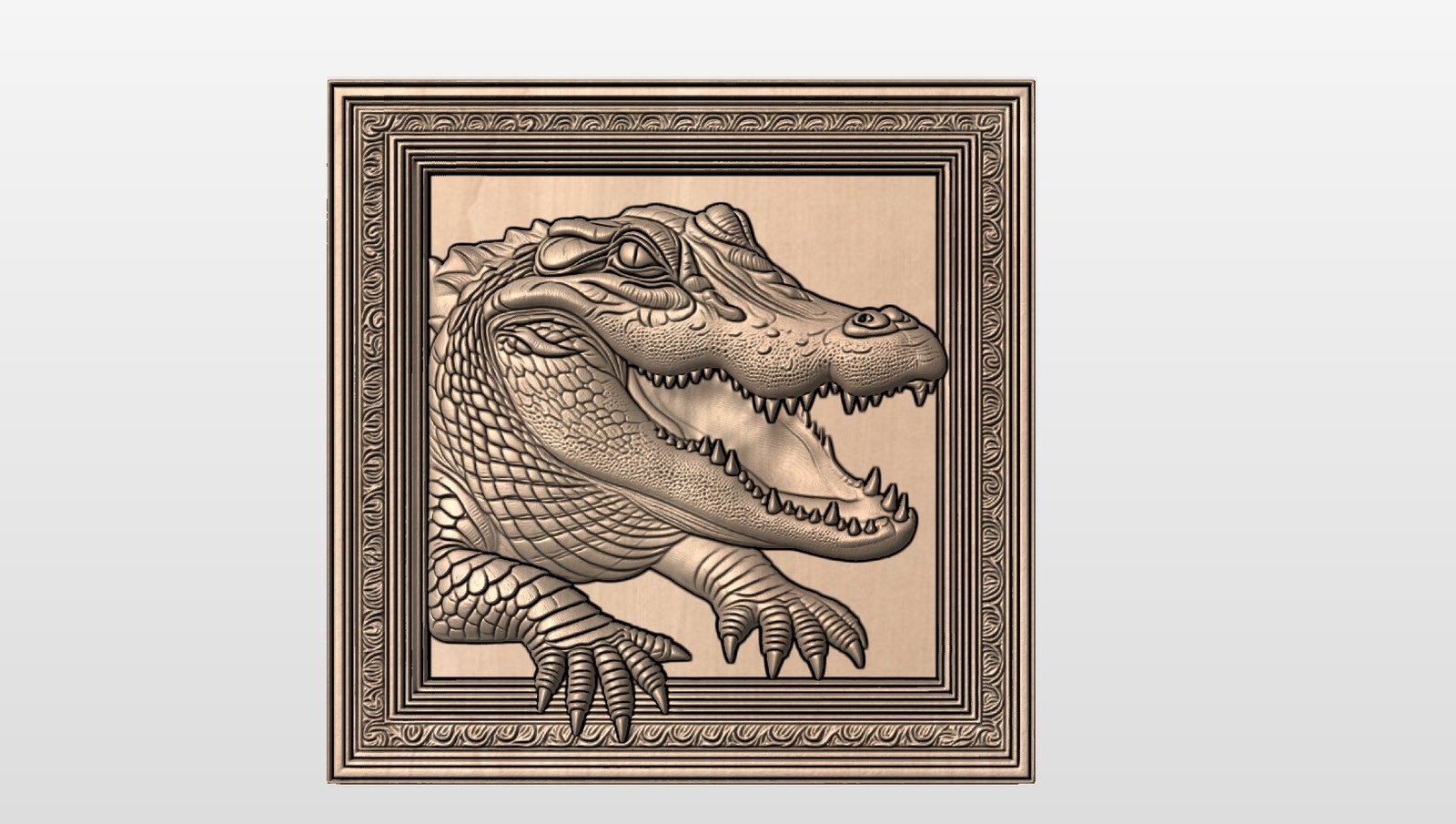 “Croc in frame” STL File