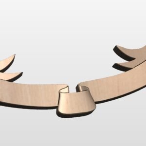 "Blank ribbon for Hunting Plaque" STL File