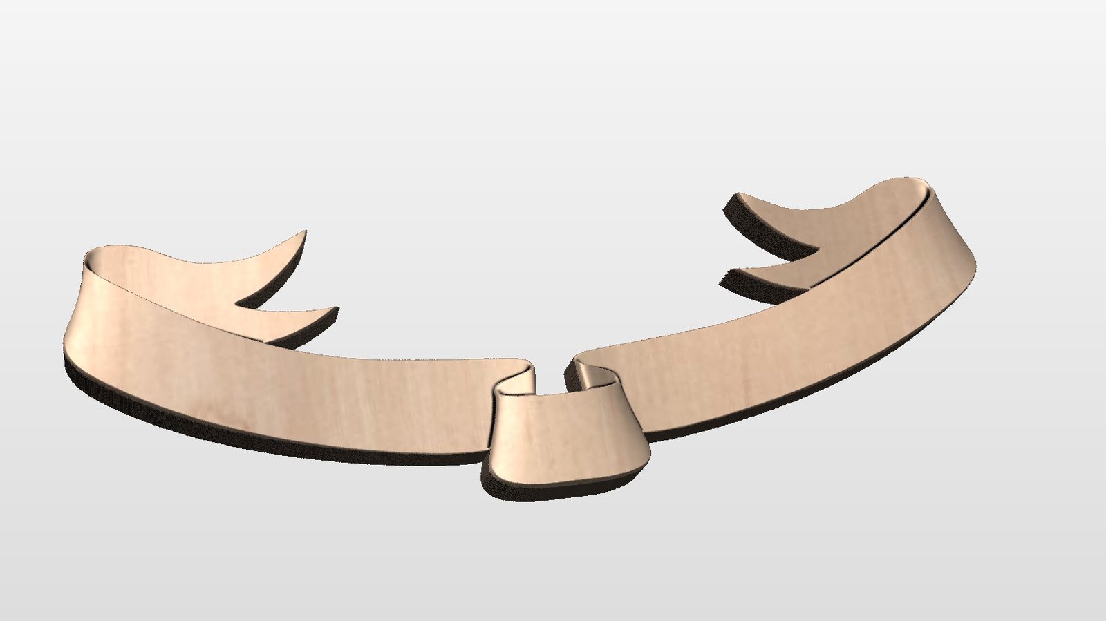 “Blank ribbon for Hunting Plaque” STL File