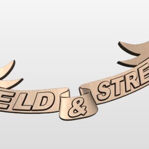 "Field and stream ribbon for Hunting Plaque" STL File